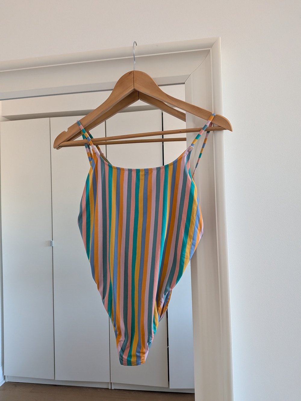 J. Crew Playa Super Scoop Striped Swimsuit Size XS